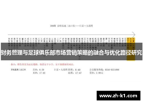 财务管理与足球俱乐部市场营销策略的融合与优化路径研究